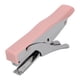 thumbnail image 1 of Grapadora de mano ergonómica con superficies esmeriladas, portátil, tipo alicate, para encuadernación de documentos, para el hogar, la escuela y la oficina, color rosa, 1 of 14