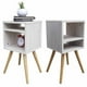 thumbnail image 4 of Juego De Burós Smart Hogare Mesas De Noche Blanco Repisa Ajustable, 4 of 6