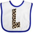 thumbnail image 3 of Inktastic Leopard Print Letter L Boys or Girls Baby Bib, 3 of 4