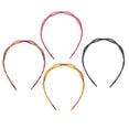 thumbnail image 4 of Tortoiseshell Headband for Women and Men - 4pcs Thin Hair Bands, 4 of 8