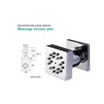 thumbnail image 4 of Amdohai Square Shower Body Sprays Massage Nozzle Jet Massage Side Sprayer Spa 2-Function Wall Mount Jets Body Spray, 4 of 7