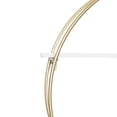 thumbnail image 6 of DecMode 34"W, 20"H MDF and Metal Contemporary Wall Shelf, Gold, 1-Piece, 6 of 9