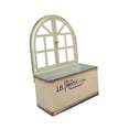 thumbnail image 3 of Maceta de pared de metal, soporte para flores, maceta decorativa vintage de hierro, cubo para Blanco beige, 3 of 9