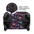 thumbnail image 2 of Kdxio colorful mushroom Skull Pattern Luggage Cover for Travel,Elastic and Durable,Fits 18-32 Inch,Anti-Scratch Suitcase Protector-No luggage included, 2 of 5