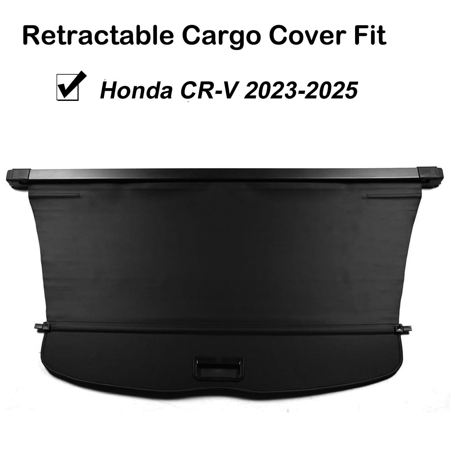 Fit Honda CR-V 2023 2024 2025 2026 Cargo Cover for 5-Seat Honda CR-V 2023-2026 SUV Accessory Retractable Rear Trunk Privacy Shield Luggage Shade, Black