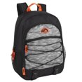 thumbnail image 2 of 24 Pack of Bulk Wholesale 17 Inch Multipocket Dual Zipper Bungee Cord Backpacks for Men, Women, Teens, Students, Classrooms, Gym, Travel, Commute and Recreation in Heather Gray & Black Pack, 2 of 2