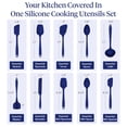thumbnail image 2 of GIR Get It Right 10 Piece Essentials Silicone Cooking Utensils Set Nonstick 425°F Heat Resistant Kitchen Utensils Set for Cooking & Baking, Royal Blue, 2 of 7