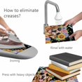 thumbnail image 4 of Placemats Set of 6, Spring Dog Woven Placemat, Linen Place Mats for Kitchen/Dining Tables, Black Watercolor Botanical Floral Sunflower Washable Table Mats for Party, 4 of 8