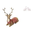 thumbnail image 1 of Escultura de reno, alce, ciervo, , adorno de mesa, figura decorativa para sala de estar, oficina, dormitorio, entrada, decoración de granja, 1 of 8