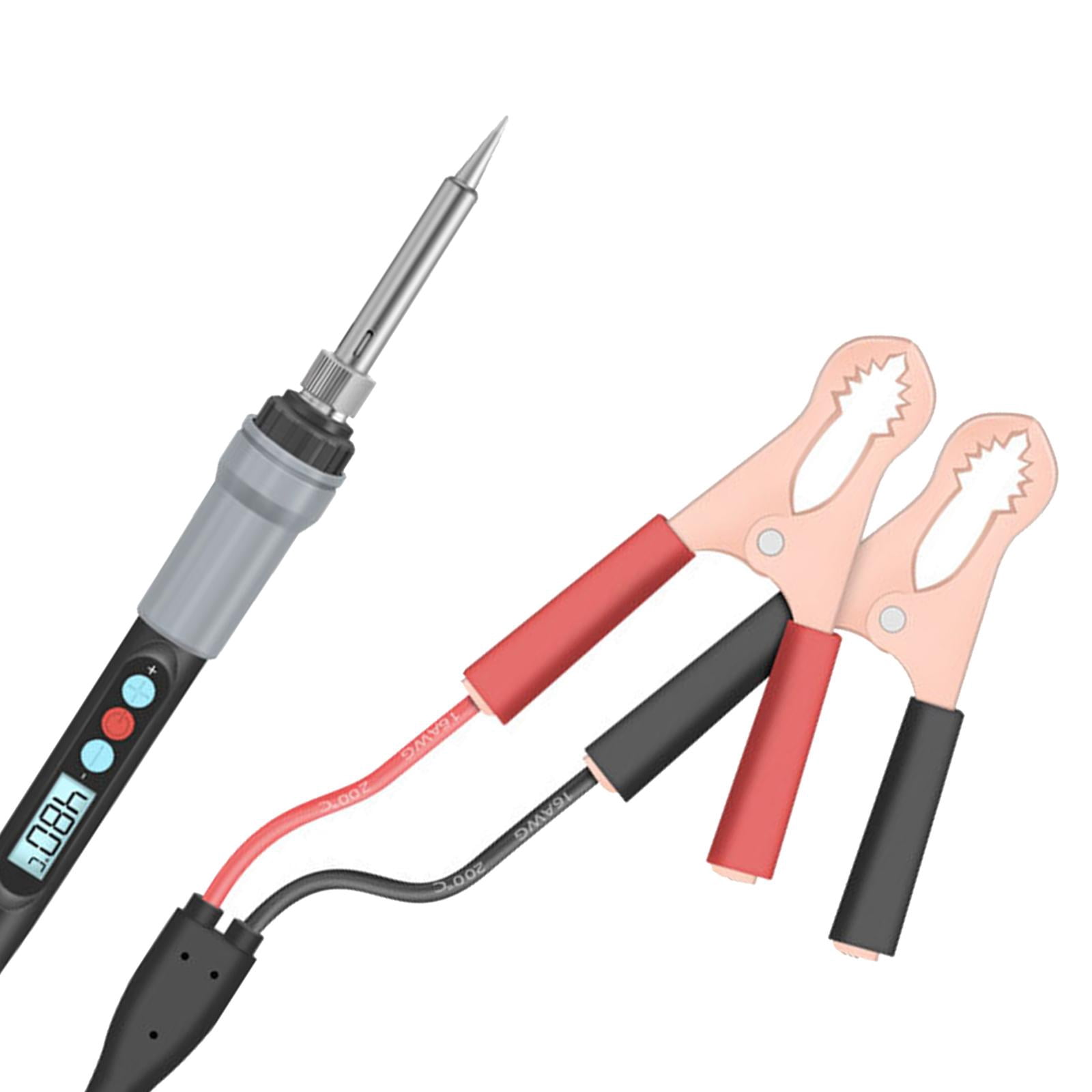 Clip Powered Electric Iron Soldering Iron Kits .Adjustable Temperature 180-500 degreeC. Mini Digital Soldering Iron for Car. Desoldering Soldering , 12v