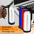 thumbnail image 4 of Kitecy Energy Drink Holder, Slim Can Grip, Adjustable Beer Sleeve, Reusable Handle Design, Insulated Support, for Outdoor Events Travel Use, 8.27x2.64x4.69 Inches,Black, 4 of 7