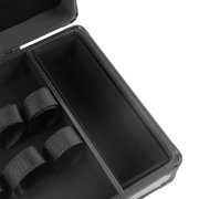 Anqidi Black Barber Tool Travel Case Stylist Hairdressing Toolbox Portable Clipper Trimmer Organizer Suitcase w/Lock