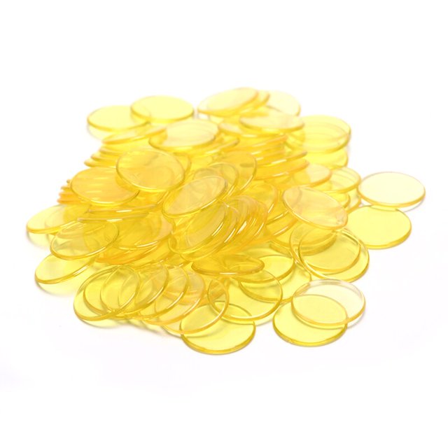 100pcs 19mm Plastic Poker Chips Casino Bingo Markers Token Fun Family Club Board Games Toy He Qiyong unisex