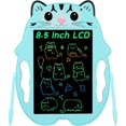 thumbnail image 1 of Tableta gráfica de escritura LCD colorida, tableta de dibujo de 9 pulgadas para niños, azul, 26,5 x 21,5 x 1,5 cm, tablero de escritura a mano portátil borrable, tablero de dibujo digital, 1 of 5