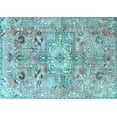 thumbnail image 1 of Ahgly Company Indoor Rectangle Persian Light Blue Traditional Area Rugs, 7' x 10', 1 of 4