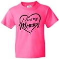 thumbnail image 3 of Inktastic I Love My Mommy in Black Chalk Heart Youth T-Shirt, 3 of 5