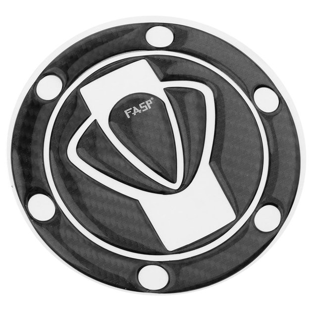 Etiqueta engomada de almohadil de cubierta de tapa del de de fibra de carbono negro 5D para motocicleta con Soledad Pegatina Tapa del tanque