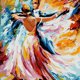 thumbnail image 1 of Pintura de diamante completo DIY pareja bailando punto de cruz decoración de diamantes de imitación imagen de bordado de costura Scienceny HA5030-00B, 1 of 6