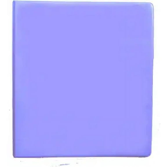 Grape 3-Ring 1" View Binder, 8.5" x 11", Vinyl, Inside Pockets, Mfd by Samsill - Pack of 2 Binders
