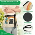 thumbnail image 4 of Yayeee Waist Apron with Pockets for Cooking Waterproof Half Server Aprons, Beige Cat Rainbow, 4 of 7