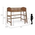 thumbnail image 7 of Mainstays Kids Twin Wood Loft Bed, Warm Walnut, 7 of 7