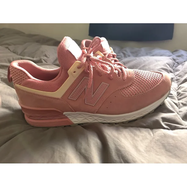 New Balance 574 Men's Pink/White Running/Trainer Shoes - Size 12 - READ