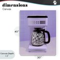 thumbnail image 4 of Stupell Industries Art Deco Disco Coffee Maker over Purple Canvas Art, 30 x 40, by LISH Creative, 4 of 8