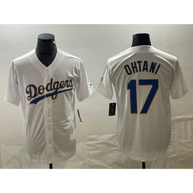 Maillot de Baseball MLB Dodgers 17# OHTANI Édition Élite Maillot Brodé Los Dodgers