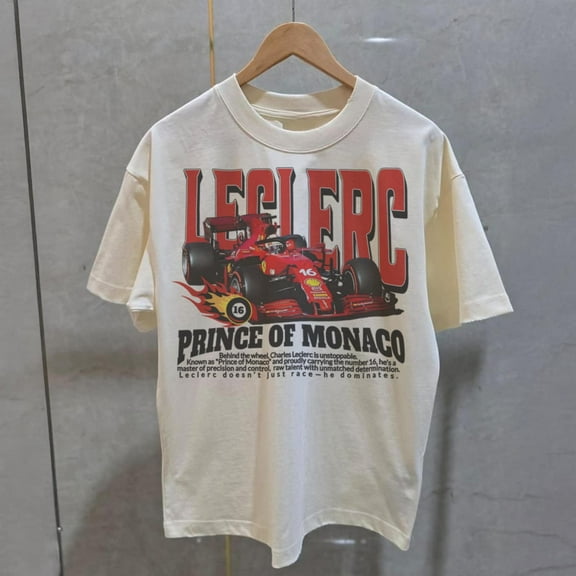 Vintage Charles Leclerc Prince of Monaco T-Shirt, Formula 1 Leclerc 16 Tee, For Racing Fan