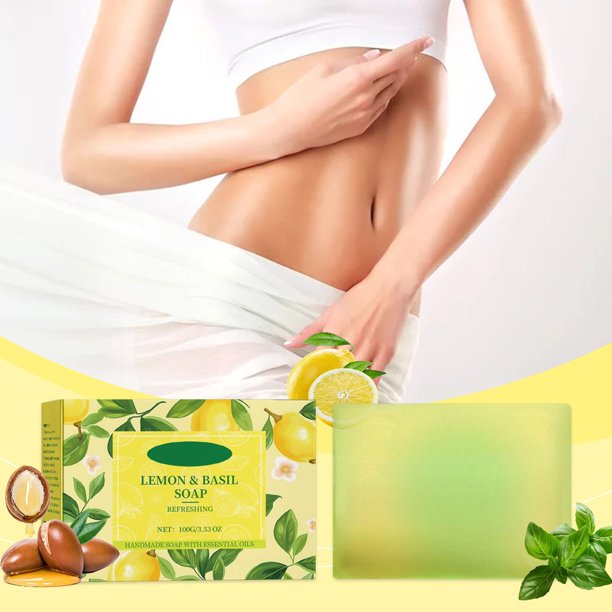 Pastilla de jabón limpiador exfoliante natural | Fórmula Hidratante Tensora | Suave para pieles sensibles | Sin productos químicos, sin aditivos | Extracto de aceite de oliva Aloe Deep Cleanse |