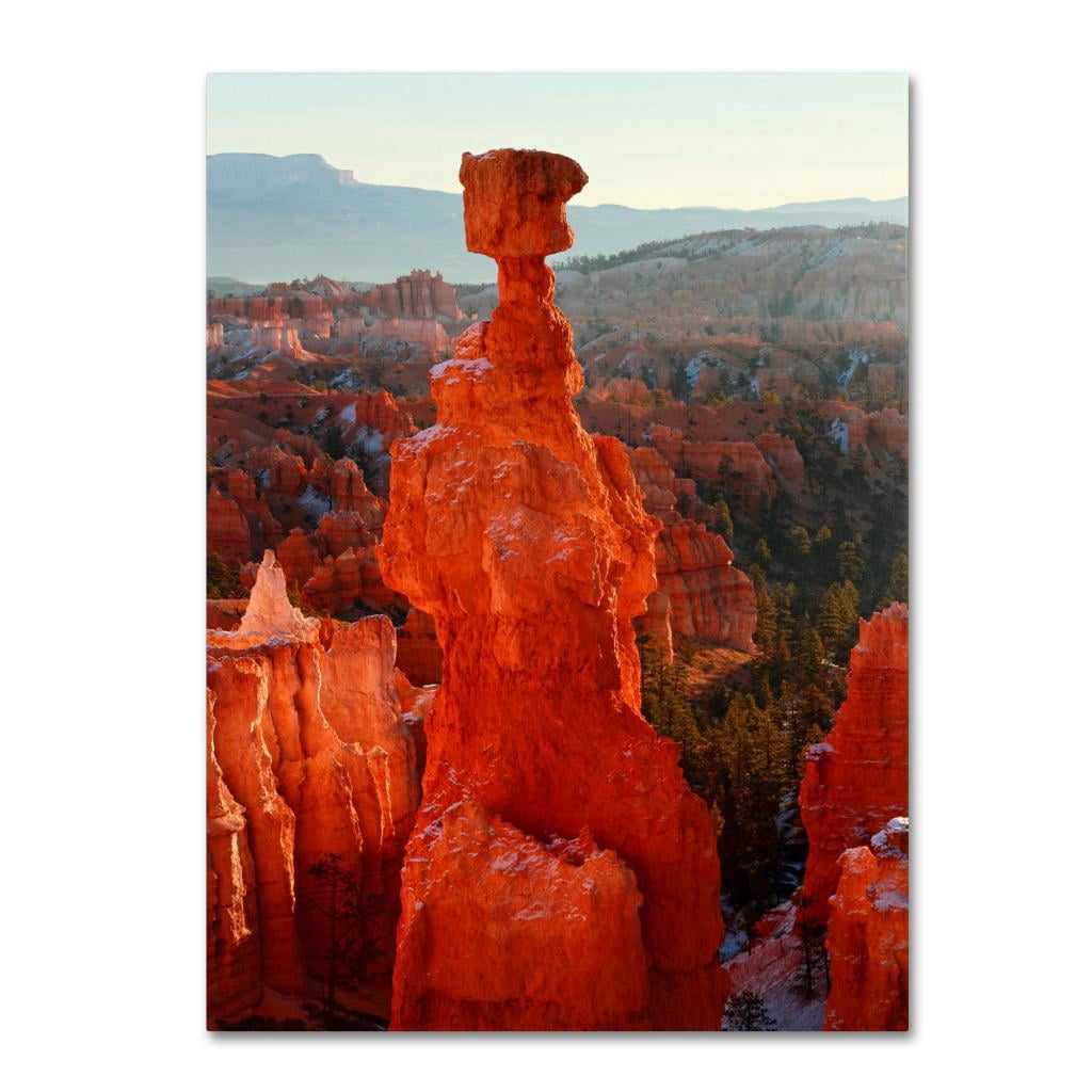 Trademark Fine Art "Bryce Canyon Thor's Hammer" Canvas Art by Pierre Leclerc