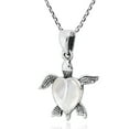 thumbnail image 6 of Love Life Sea Turtle Heart White Mother of Pearl .925 Sterling Silver Necklace, 6 of 6