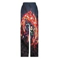 thumbnail image 5 of Demon Slayer Pajama Pants Long Sleep Pants Soft Elastic Waist PJ Bottoms Lounge Pants, 5 of 7
