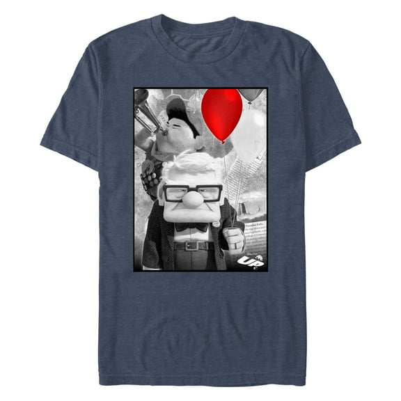 Men's Up Black and White Photo Graphic T-Shirt