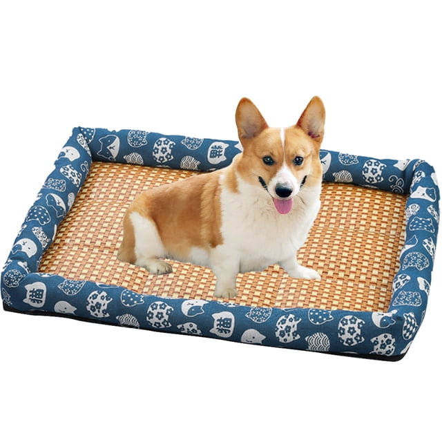 Apuakthei - Alfombrilla refrescante para perros, almohadillas refrescantes para perros y gatos, alfombrilla refrescante de verano para perros, caseta de ratán para perros, alfombrilla para dormir