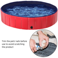 thumbnail image 5 of Alden Design Foldable Dog Swimming Poo for Indoor Outdoor, XL, Red, 5 of 12