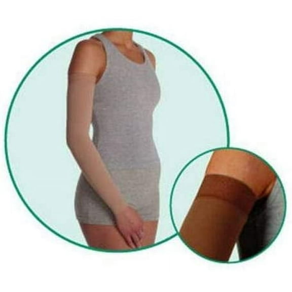 Juzo 2001MXCGRSB01 III Soft Max 20-30 mmHg Compression Arm Sleeve Regular with Silicone Top Band - Prints, III - Medium