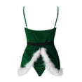 thumbnail image 4 of Gibobby Lencería para sexo Conjunto de lencería de 2 piezas para mujer Ropa interior de dos piezas Ropa interior Ropa interior Ropa de dormir Pijama de anillo de Conjunto de l(Verde, L), 4 of 5