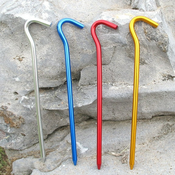 MLINS  8 Pcs Camper Tent Floor Nail Accessories Awning Pegs Aluminum Stakes