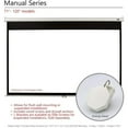thumbnail image 5 of 100IN M100XWH MANUAL PULLDOWN SCREEN 16:9 DUAL WALL CEILING INST, 5 of 10