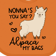 thumbnail image 4 of Inktastic Nonna's You Say Alpaca My Bags Boys or Girls Baby Bib, 4 of 4
