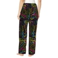 thumbnail image 3 of Naloa Color Summer Print Women’s Ultra-Soft Comfy Pajama Lounge Pants with Pockets & Drawstring, 3 of 8