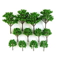 thumbnail image 3 of Amdohai 24 Pcs Ensemble Mixte Mini Vert Model Tree Train Décor Miniature Paysage Table de Sable Models Architecture Arbres, 3 of 6