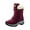 Red, variant on YOURDIARY Womens Snow Boots Winter Comfortable Warm Waterproof Outdoor Boots Faux Fur Lined Lace-Up