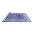 thumbnail image 2 of Ahgly Company Machine Washable Indoor Rectangle Persian Blue Traditional Area Rugs, 2' x 5', 2 of 4