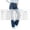Blue, variant on Wenini Fashion Women's Casual High Waist Denim pants Solid Color Button Up Pocket Jeans Comfortable Straight Leg Jeans