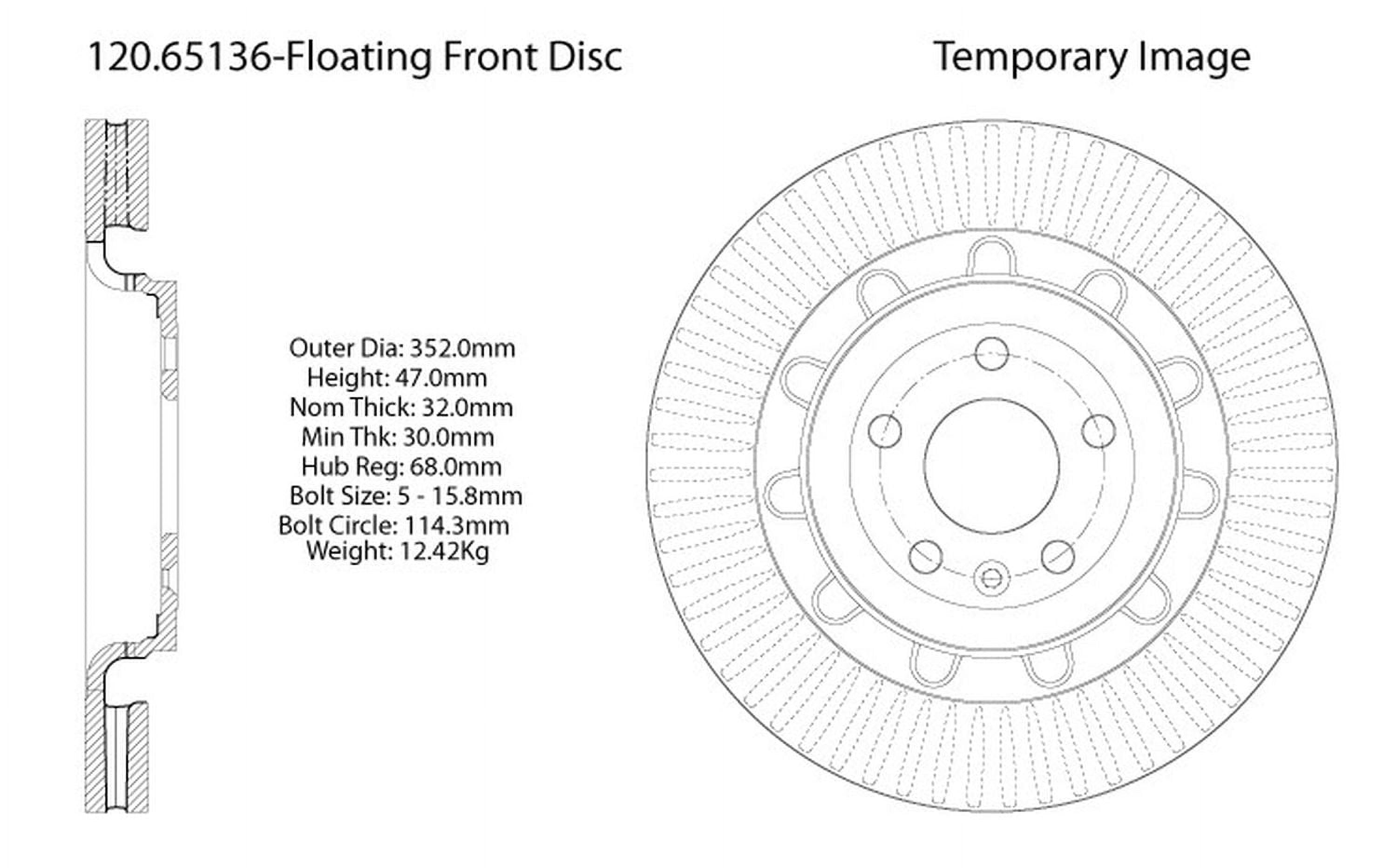 Centric Parts 120.65136 Disc Brake Rotor For Select 13-20 Ford Lincoln Models Fits select: 2013-2019 FORD EXPLORER, 2013-2019 FORD FLEX