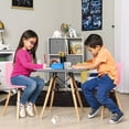 thumbnail image 2 of Sillas Infantiles para Niños con Asiento Ergonomico de Plastico y Estructura de Madera Diseño Tipo Eames - Sillas Preescolar Estilo Moderno con Soporte de Acero Set 2 Piezas, 2 of 5