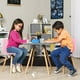 thumbnail image 2 of Sillas Infantiles para Niños con Asiento Ergonomico de Plastico y Estructura de Madera Diseño Tipo Eames - Sillas Preescolar Estilo Moderno con Soporte de Acero Set 2 Piezas, 2 of 5