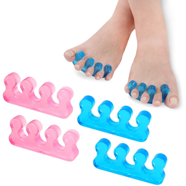 Qarigey Separador de dedos de Gel, 2 pares, separador de espacio para juanetes, Corrector Hallux Valgus, espaciador, actividades deportivas, herramientas Cuidado de los pies Qarigey BFH000953-00